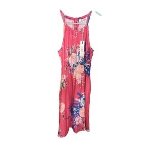 Floral Pattern Pink And Multicolor Dress By Kilig. Size‎ Small